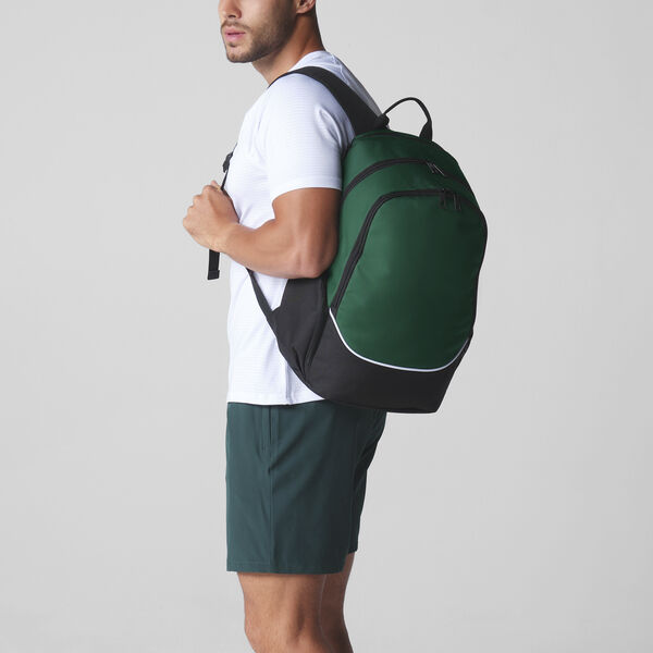 QS65 Teamwear Backpack - Bottle Green - Black - White
